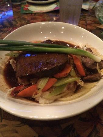 Rainforest Cafe signature dishes Pot Roast
Southern Cross Lasagna
Amazon Rainforest Burger